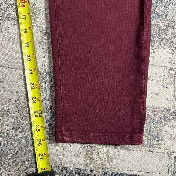 Michael Kors Women Jeans Selma Hi Rise sz 12 Merlot Skinny Ankle $110 NWT - Picture 7 of 10